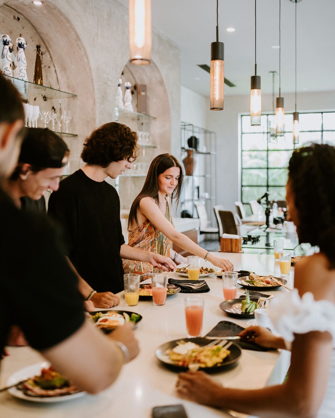 Private chef dining in a Tulum villa